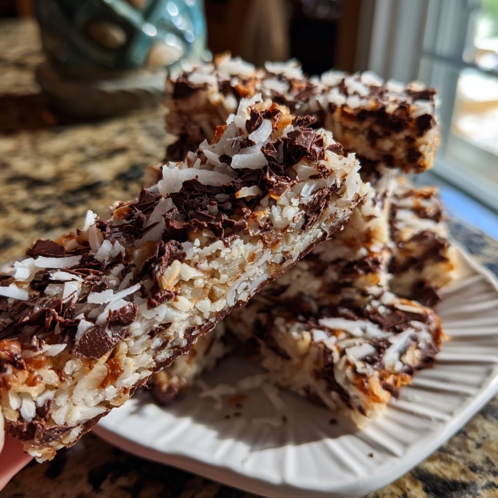 Chocolate Coconut Snack Bars