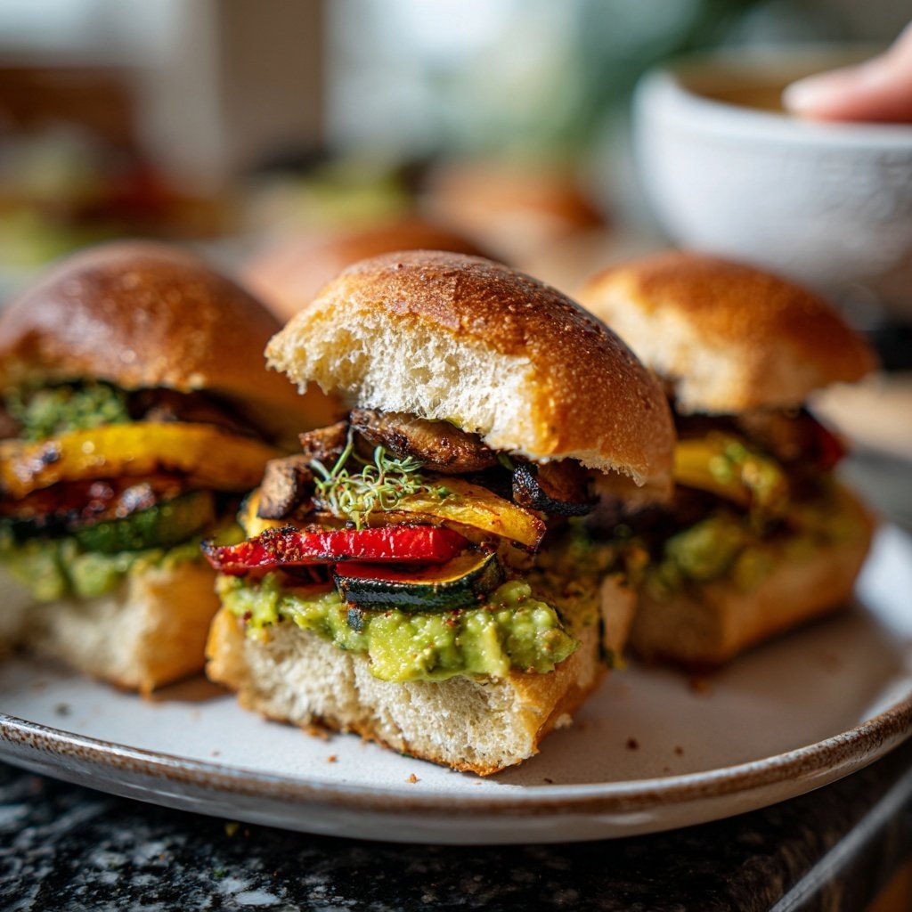 Roasted Veggie Sliders