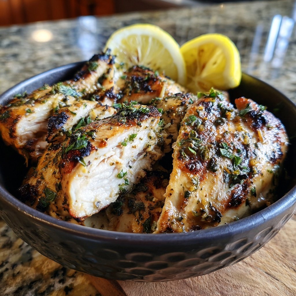 Grilled Lemon Herb Chicken Bowl