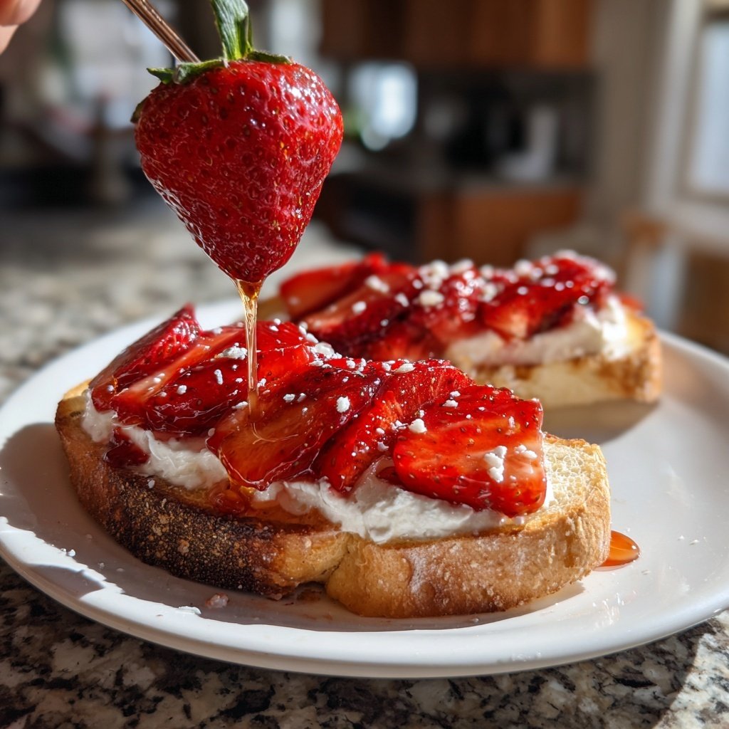 Strawberry Ricotta Toast