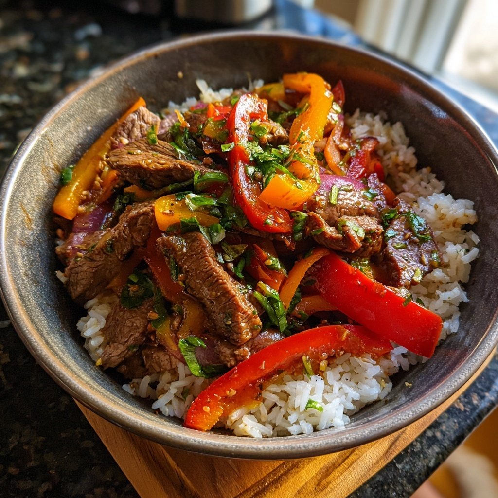 Beef And Veggie Rice Bowl