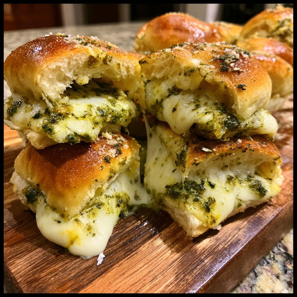 Pesto Mozzarella Sliders