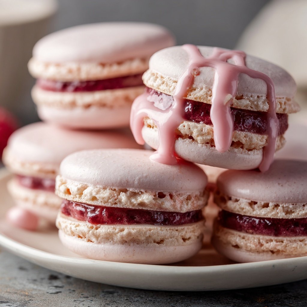 Macarons with Raspberry Filling