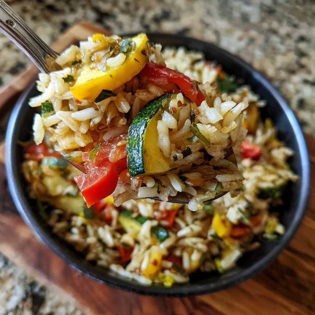 Herb Roasted Veggie Rice Bowl
