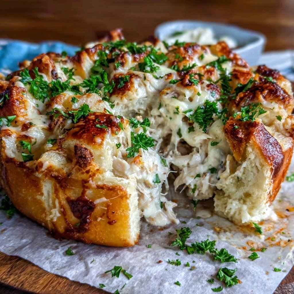 Rotisserie Chicken Alfredo Bake