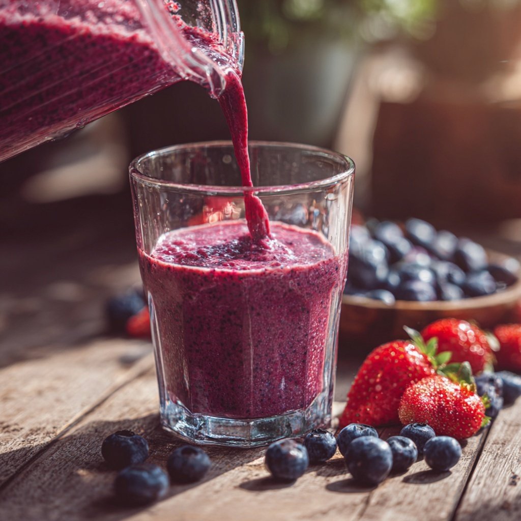 Easy Smoothie With Frozen Berries