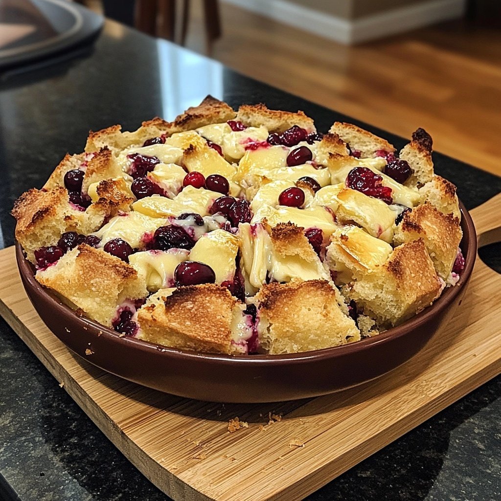 Tear Apart Baked Cranberry Brie Bread Bowl