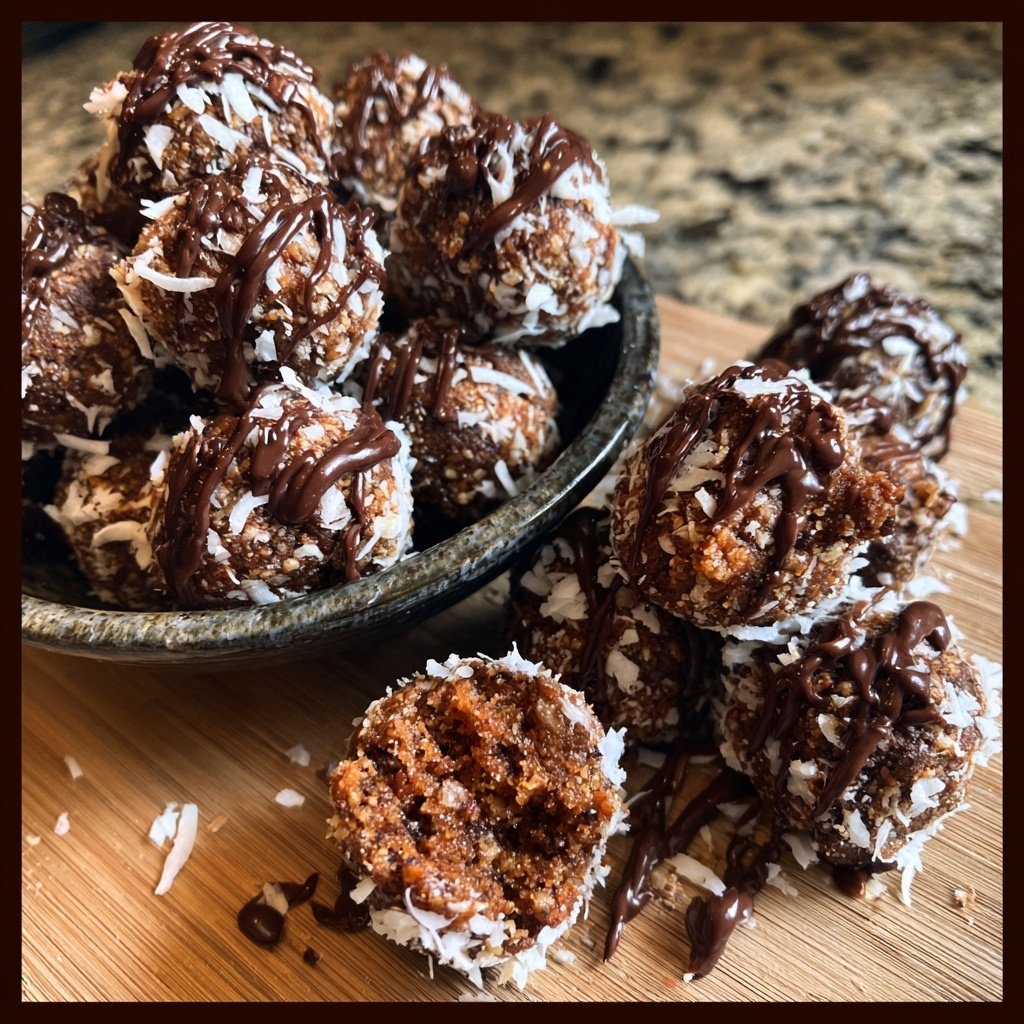 Chocolate Coconut Date Bites