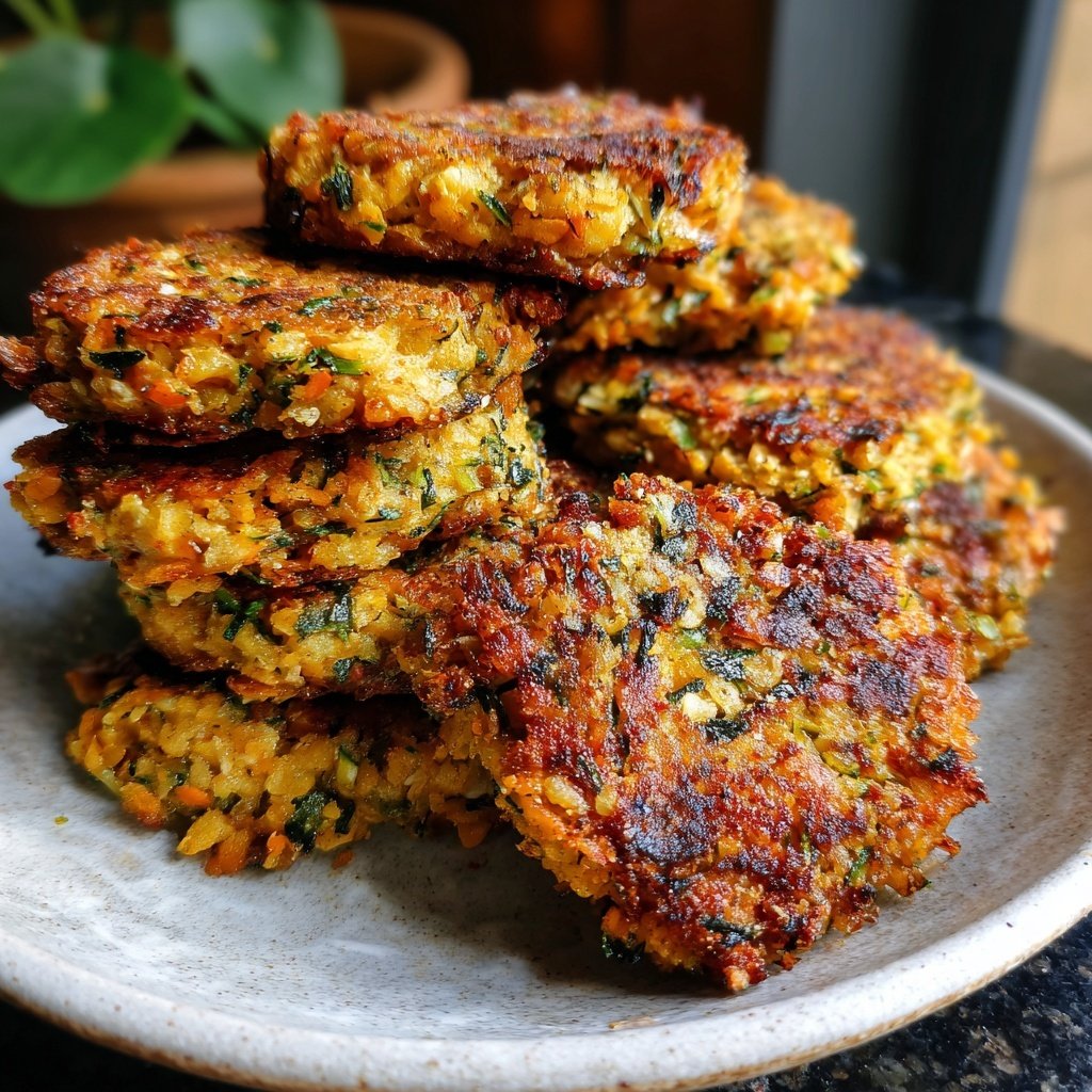 Baked Veggie Chickpea Patties